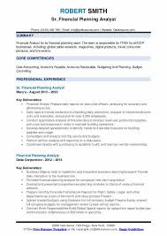 A financial data analyst prepares financial reports that serve as summary information for managers. Financial Planning Analyst Resume Samples Qwikresume