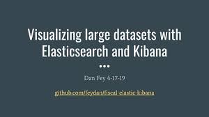 Visualizing large datasets with elasticsearch and kibana