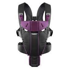 Babybjorn Baby Carrier Miracle Soft Cotton Mix Black Purple Baby Bjorn Carrier Baby Carrier Baby Bjorn