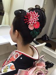 お客様からのお写真 和服 成人式 ヘアスタイル つまみ細工