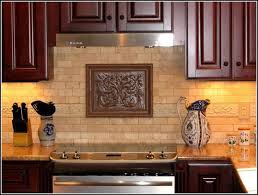 Decorative Tile Inserts Kitchen Backsplash Like The Neutral Subway Tile Border And Decorati Decorative Tile Inserts Ceramic Tile Backsplash Kitchen Backsplash