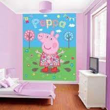 Fotomural Walltastic Peppa Pig Childrens Bedroom Decor Peppa Pig Wallpaper Rolls