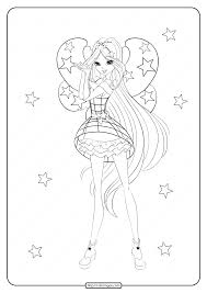 Download and print these winx club coloring book coloring pages for free. Printable Winx Cosmix Flora Coloring Pages