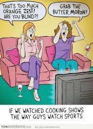 What's your best cooking joke? Girls Watching Cooking Shows Funsubstance Cartoon Jokes Laugh Humor