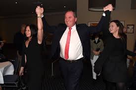 Barnaby's wife natalie joyce has shared in media about his husband affair. Joyce S Wife Natalie Left And Their Daughters Helped Celebrate Abc News Australian Broadcasting Corporation
