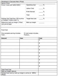 Chapter 8 Menu And Recipe Pricing Introduction To Food Production And Service