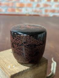 日本木胎漆製茶棗