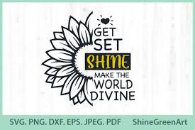 Download Sunflower Quotes Divine Shine Graphic By Shinegreenart Creative Fabrica In 2020 Sunflower Quotes Sunflower Divine PSD Mockup Templates