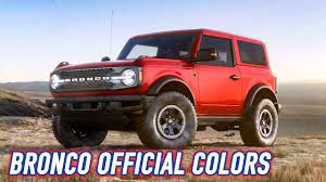 Get gorgeous farmhouse paint colors with our modern farmhouse colors collection from ppg. 2021 Ford Bronco Official Paint Colors Youtube