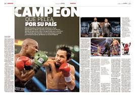 Manny Pacquiao Luchara Esta Noche Aqui La Nota Y El Diseno Que Salio En Suplemento Domingo Grafik Tasarim Tasarim