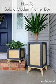 Modern, wooden planter boxes will be the highlight in your garden. How To Build A Diy Modern Planter Box From Wood Scraps