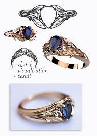 Custom Ring Design Unique Engagement Ring Individual Design 3d Design Ring Wedding Ring Leaves Ring Nature Jewelry 14k 18k Gold Ring In 2021 Custom Ring Designs Ring Designs Unique Engagement Rings