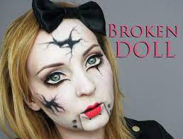Cracked Doll Makeup Makeup Doll Makeup Halloween Cracked Doll Makeup Broken Doll Makeup