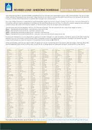 Load shedding schedule for pretoria / tshwane. Eskom Launches Revised Load Shedding Plan Berea Mail