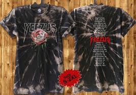 Yeezus Shirt Kanye West Tour T Shirt Yeezus Tour Merchandise Custom Bleached Dye Handmade Graphictee Yeezus Shirt Kanye West Yeezus Shirt Tour T Shirts