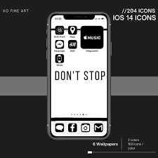 Ios 14 Icons Set Of 2 Aesthetic Ios 14 204 Iphone Icons B W Icons Iphone App Icons In 2020 Iphone Apps Iphone Icon Icon