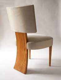 Set Of 6 Swedish Art Deco Dining Chairs In Elm Featuring 3 Legs 1stdibs Com Art Deco Dining Chair Dining Chairs Chair