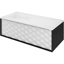 Meuble Simple Vasque 1t L 105 X H 32 X P 48 Cm Effet Chene Noir Neo Frame En 2020 Meuble De Salle De Bain Meuble Simple Vasque