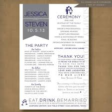 Wedding Program Unique Fun Programs Wedding Party Bridal Etsy Wedding Ceremony Programs Wedding Programs Fun Wedding Programs