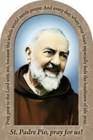 St. Padre Pio Prayer Arched Desk Plaque