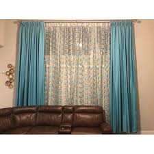 Custom sizes for anything in my shop with message, any length width. Cotton Blue Designer Window Curtain Rs 90 Meter Hellan Furnishing Fabrics Id 13867532691