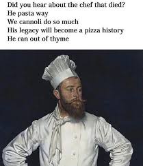 Our pastry/baking class received a chef knife, serrated knife and a paring knife. 11 Funny Memes Italian Factory Memes