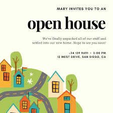 Open houses for new construction homes near you today and this weekend browse open house listings in your area for new construction homes by local home builders. Free Printable Customizable Open House Invitation Templates Canva