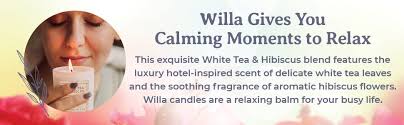 Amazon.com: נר ריחני במיוחד של Willa White Tea & Hibiscus