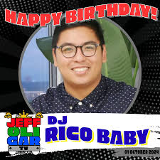 HAPPY BIRTHDAY to radio/online jock and host, DJ Rico Baby (f.k.a. Mon  Byahero of 102.7 Star FM and Rico Romantico of MORe