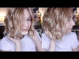 Achieve by twirling hair in different directions. How To Curl Short Hair Easy Effortlessly Cute Youtube