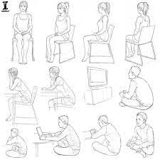 Day 7 Of Sketchtember A Character Sitting Whether You Re Lounging In A Chair Or Sitting On The Floor T Human Figure Sketches Drawing People Posture Drawing
