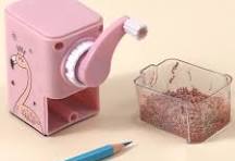 Foska Cute Cartoon Flamingo and Little Bear Printed Plastic Table Sharpener  Safe and Clean for Pencil Cutting Gift