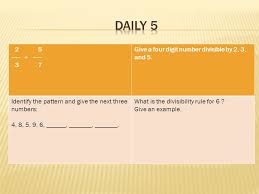 Divisibility Chart Check Your Answers Ppt Download