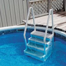 Confer Above Ground Pool Entry System The Pool Supplies Superstore Pool Steps Above Ground Pool Steps Above Ground Pool Stairs