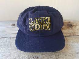 Vintage Late Show Promo Hat David Letterman Comedy Talk Tv Etsy Hats Dad Caps Vintage Athletic Wear