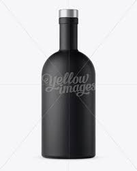Black Matte Bottle Mockup Front View In Bottle Mockups On Yellow Images Object Mockups Bottle Mockup Bottle Mockup Free Psd
