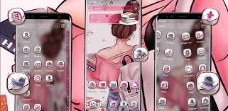 Cambiar su aspecto móvil con animado tema 2. Anime College Girl Theme Para Android Apk Descargar