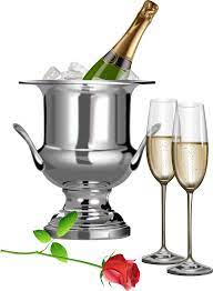 Champagne Champagne Flutes And Rose Transparent Clipart Wine Bottle Gift Tags Wine Bottle Images Clip Art