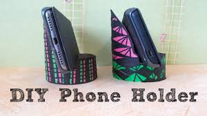 Make a functional and beautiful phone stand. Easy Paper Roll Craft Diy Phone Holder Maison Zizou Youtube