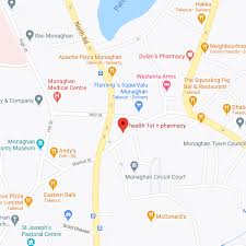 We focus our attention on the things that matter most to our patients: Our Location Contact Health 1st Pharmacy Monaghan Ireland