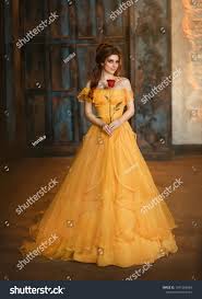 Girl Beauty Fantasy Princess Yellow Long Stock Photo 1941583864 |  Shutterstock
