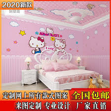 Contoh gambar wallpaper dinding kamar hello kitty youtube. Tema Kamar Hello Kitty