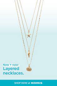 Lc Lauren Conrad Seashell Starfish Pendant Multi Strand Necklace Joyeria De Moda Joyeria Accesorios
