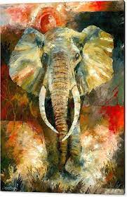 Charging African Elephant Acrylic Print By Christiaan Bekker In 2021 Elephant Art Elephant Art Painting Elephant Canvas