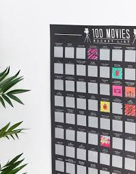 Scratch poster scratch top gift list room essentials office wall art for living room movie theater decor wall posters wall decoration living room decoration party decor birthday decor gift anniversary retirement awesome posters essential unique films gift bar decor cheap poster top rated movies wall. Best 100 Movies Scratch Off Poster Best Films Ever Around The World