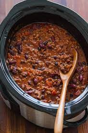 Onions, garlic, peppers and tomatoes slowly thicken instead of puréeing reconstituted dried chilies as most from scratch recipes do, i skip straight to using pure ground chili powders like ancho and. Slow Cooker Chili Recipe Natashaskitchen Com