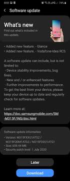 Choosing gallery will bring you to your saved images and photographs. Galaxy M31 July 2020 Security Update Brings Glance A Content Driven Lockscreen Wallpaper Service Gizmochina