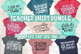 Download Teacher Shirt Svg Bundle Back To School Cut Files 298574 Svgs Design Bundles