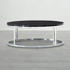 One sort of good espresso desk is chrome and glass coffee table. Smart Chrome Coffee Table With Black Marble Top Cb2