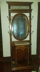 Old Hat Rack Wash Bowl Stand With Mirror Furniture Mirrored Furniture Hat Rack Mirror